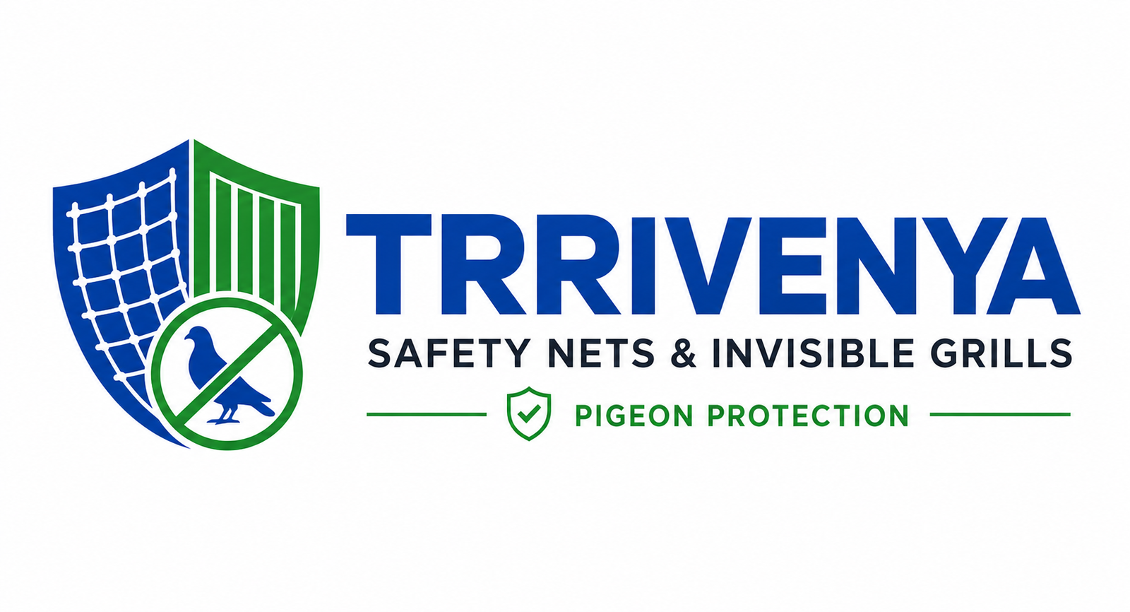 TRRIVENYA Safety Nets & Invisible Grills Logo